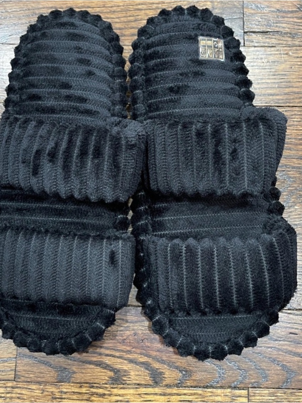 SLIPPERS FUZZY WOMENS DOUBLE STRAP OPEN TOE APPROX | US Women's 9.5-10 (42-43)